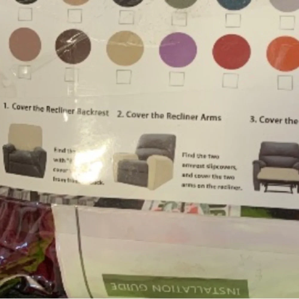 Burgundy Velvet Recliner Furniture Cover